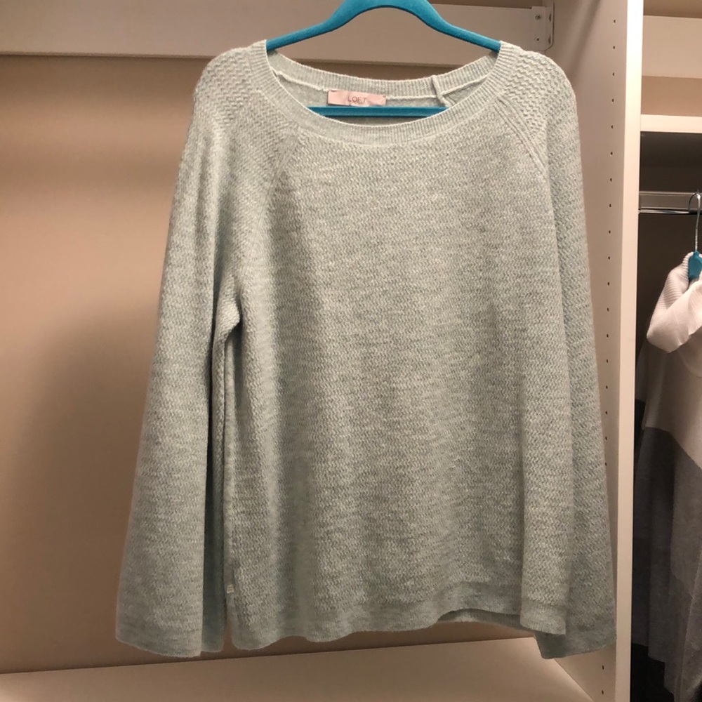 Loft Pastel Green Sweater Size Large